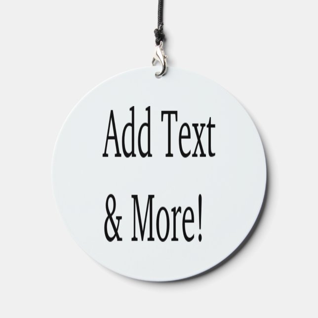 Add Text & More! Customize Your Own Personalized Wind Chime (Front)