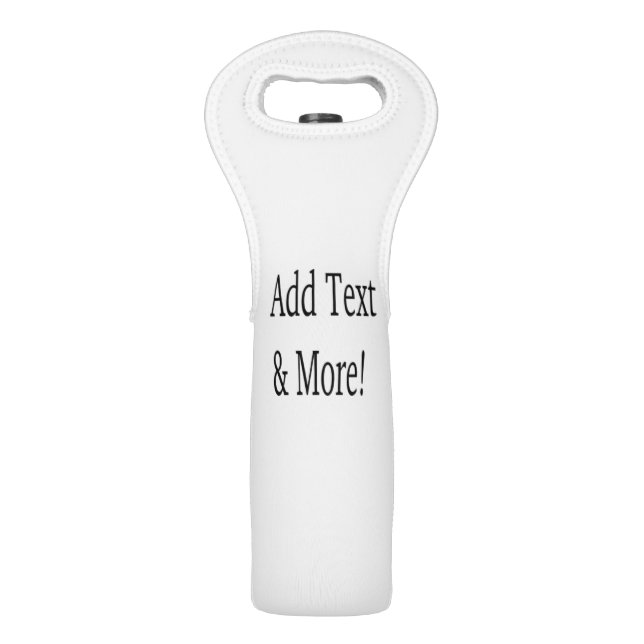Add Text & More! Customize Your Own Personalized Wine Bag (Front)