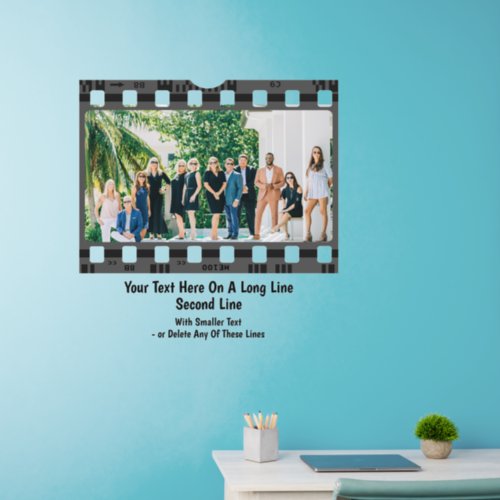Add Text Name Create Your Own Photo in this Frame Wall Decal