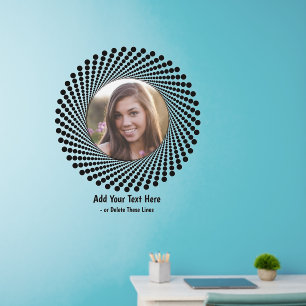 Add Text Name, Create Your Own Photo in this Frame Wall Decal