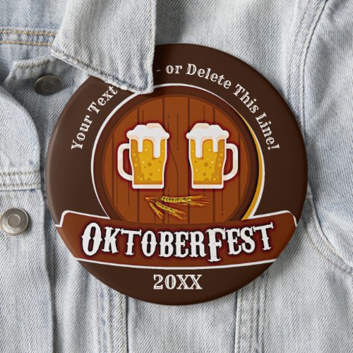 Add Text Name Year Oktoberfest Party 20xx  Button