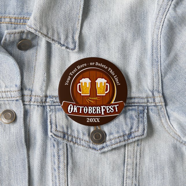 Add Text Name Year Oktoberfest Party 20xx Button (In Situ)