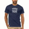 Add Text Navy Blue Men's Bella+Canvas Short Sleeve