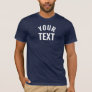 Add Text Navy Blue Men's Bella+Canvas Short Sleeve T-Shirt