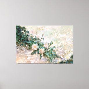 *~* Add TEXT Peony TV2 Stretched Canvas Print