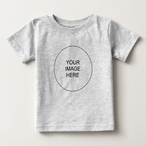 Add Text Picture Create Your Own Fine Jersey Baby T_Shirt