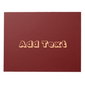 Add Text Printed Text Name Business Stationery Notepad