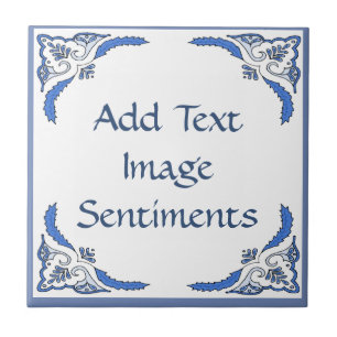 Add text Tile, Dutch Look, Personalize Tile