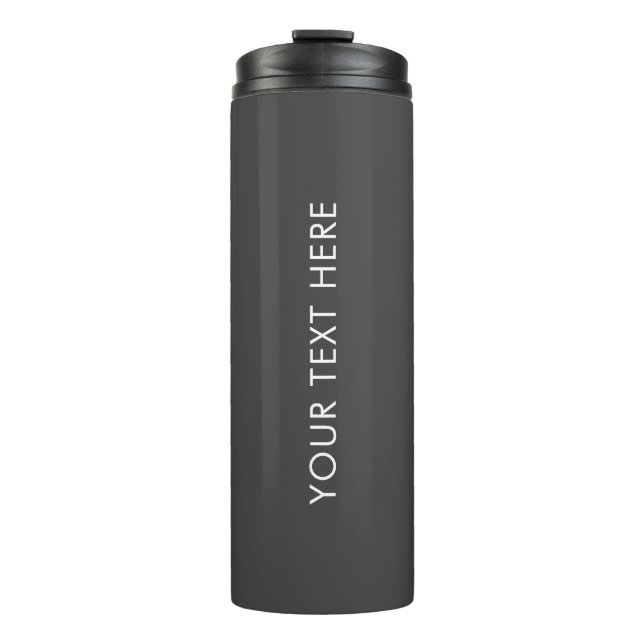 Add Text Upload Photo Or Logo Modern Template Thermal Tumbler (Front)