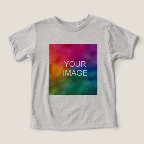 Add Text Upload Photo to Toddler Athletic Grey Toddler T_shirt
