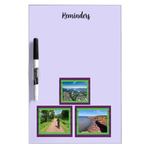 Add Three Photos to Collage Dry Erase Board