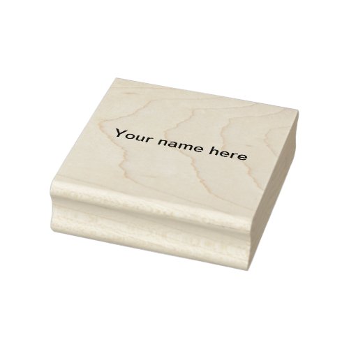 Add uour name text simple minimal template rubber stamp