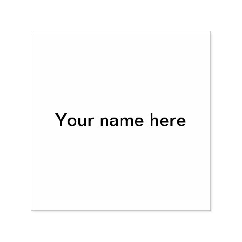 Add uour name text simple minimal template self_inking stamp