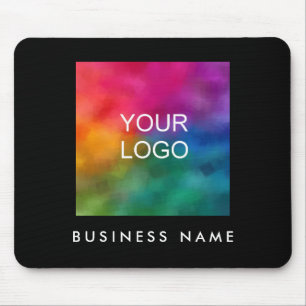 Add Upload Your Business Logo Image Text Template Mouse Pad
