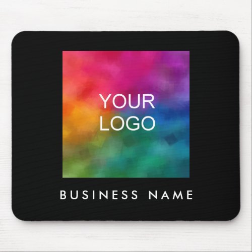 Add Upload Your Business Logo Image Text Template Mouse Pad