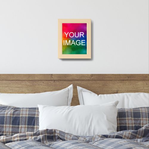 Add Upload Your Favorite Photo Picture Natural Framed Art