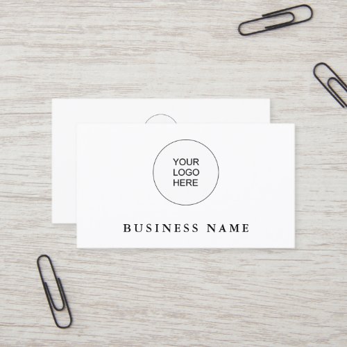 Add Upload Your Own Company Logo Modern Business Card