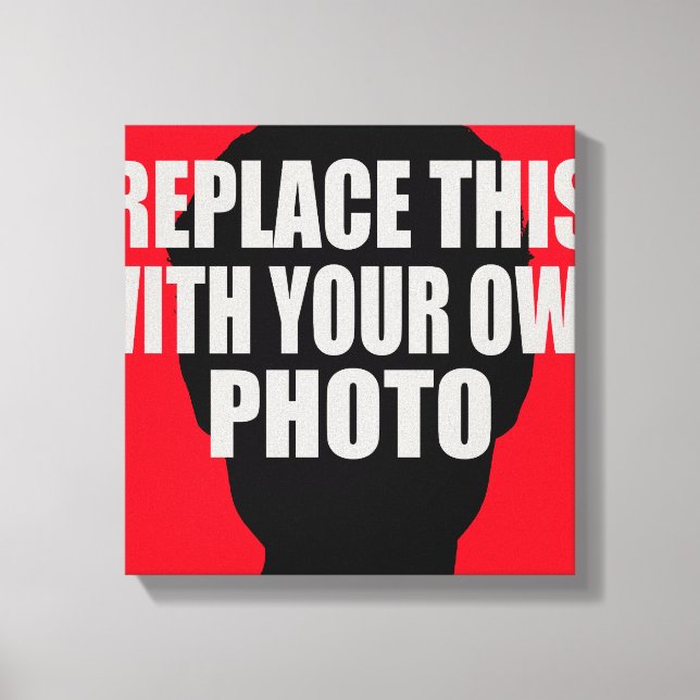 add / upload your own photo canvas print (Front)