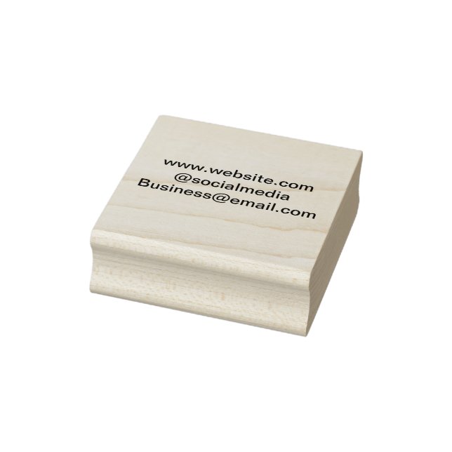 Add website email address social media business  rubber stamp (Stamp)