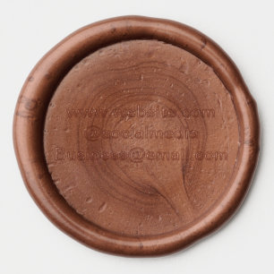 Add website email address social media business wax seal sticker