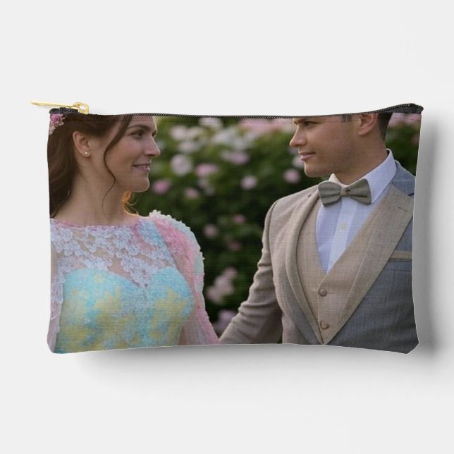 Add Wedding Photo Customize Accessory Pouch (Front)