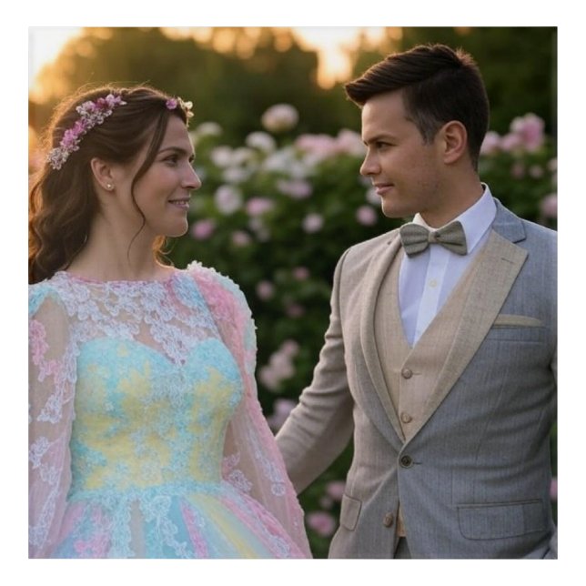 Add Wedding Photo Customize Acrylic Print (Front)