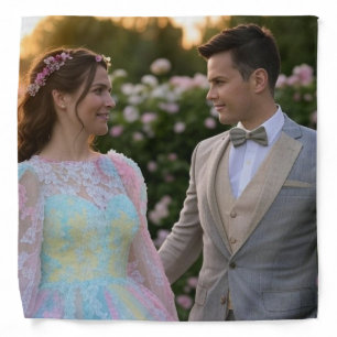 Add Wedding Photo Customize Bandana