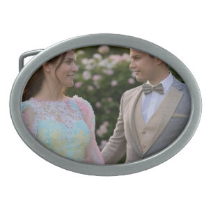 Add Wedding Photo Customize Belt Buckle
