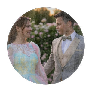 Add Wedding Photo Customize Cutting Board