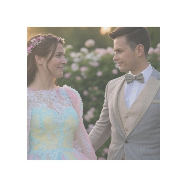 Add Wedding Photo Customize Gallery Wrap (Front)