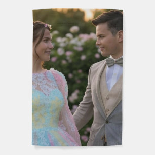 Add Wedding Photo Customize Garden Flag