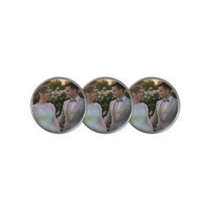 Add Wedding Photo Customize Golf Ball Marker