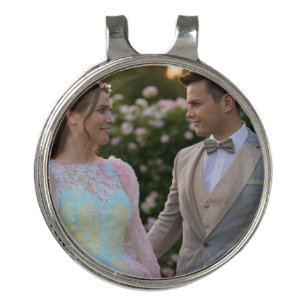 Add Wedding Photo Customize Golf Hat Clip