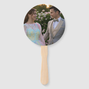 Add Wedding Photo Customize Hand Fan