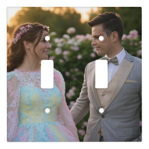 Add Wedding Photo Customize Light Switch Cover