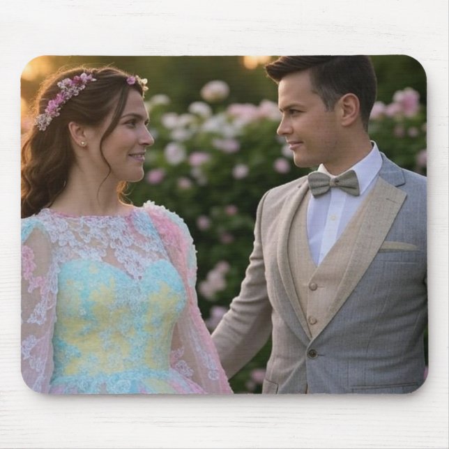 Add Wedding Photo Customize Mouse Pad (Front)