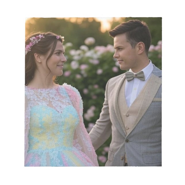 Add Wedding Photo Customize Notepad (Front)
