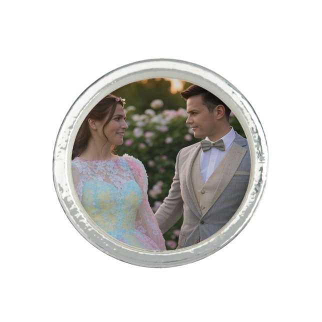 Add Wedding Photo Customize Ring (Front)