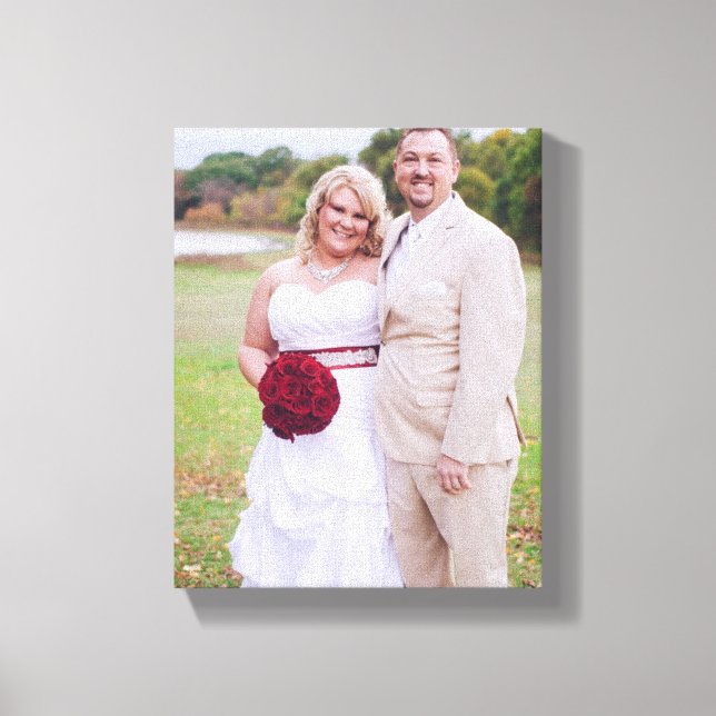 Add Wedding photo or other 's Wrapped Canvas Print (Front)