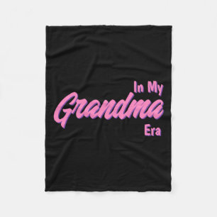 Add Word In My Grandma Era T Shirt Fleece Blanket