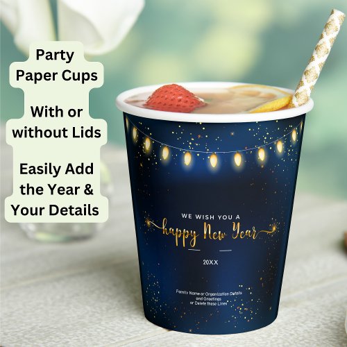 Add Year Family Organization Details New Year 20XX Paper Cups
