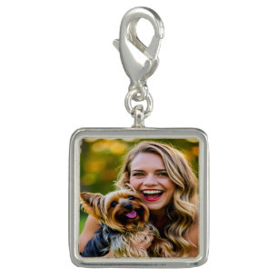 Add Yorkshire Terrier Photo Personalize Charm