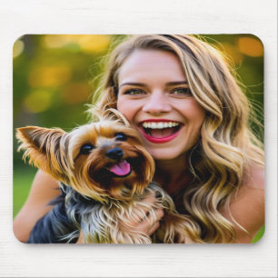 Add Yorkshire Terrier Photo Personalize Mouse Pad