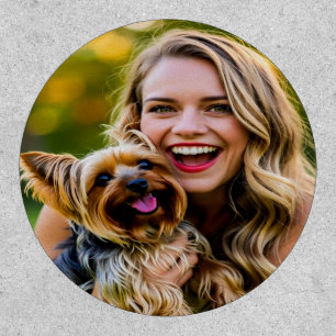 Add Yorkshire Terrier Photo Personalize Patch