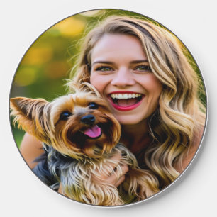 Add Yorkshire Terrier Photo Personalize Wireless Charger