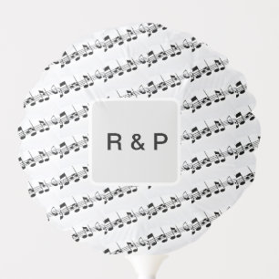 Add you name couple musical notes beats pattern bl balloon