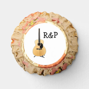Add you name text brown acoustic guitar editable reese's peanut butter cups