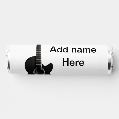 Add you name text brown acoustic guitar editable t breath savers mints