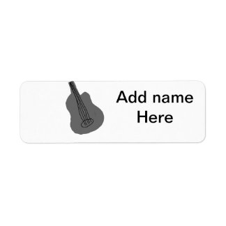 Add you name text brown acoustic guitar editable t label