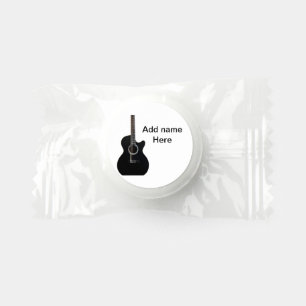 Add you name text brown acoustic guitar editable t life saver® mints